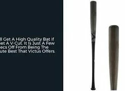 Victus V-Cut Hard Maple Wood Baseball Bat: VGPC-BK/GY -Youth Baseball Sales Store mqdefault 459