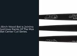 MaxBat Center Cut Birch Wood Baseball Bat: JBMB1BB -Youth Baseball Sales Store mqdefault 540