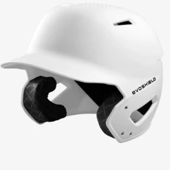 Null EvoShield XVT™ BATTING HELMET – MATTE FINISH White -Youth Baseball Sales Store xvt matte wht 1